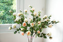 Silk Rose Artificial Flowers for Home Wedding Decoration